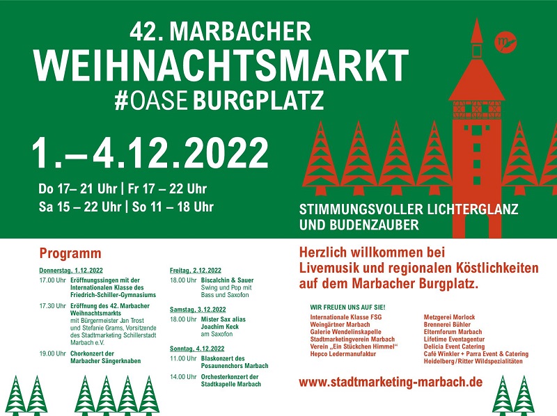 Weihnachtsmarkt Marbach 2023