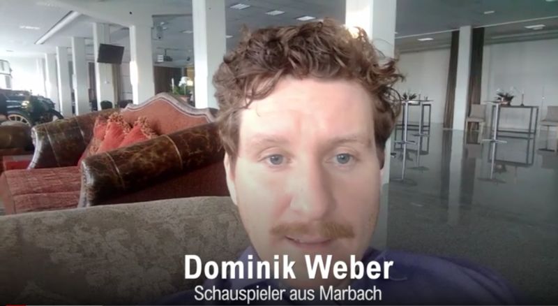 Dominik Weber bei Dreharbeiten in Schweden