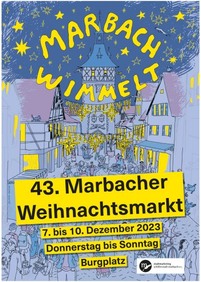 Plakat Marbacher Weihnachtsmarkt 2024