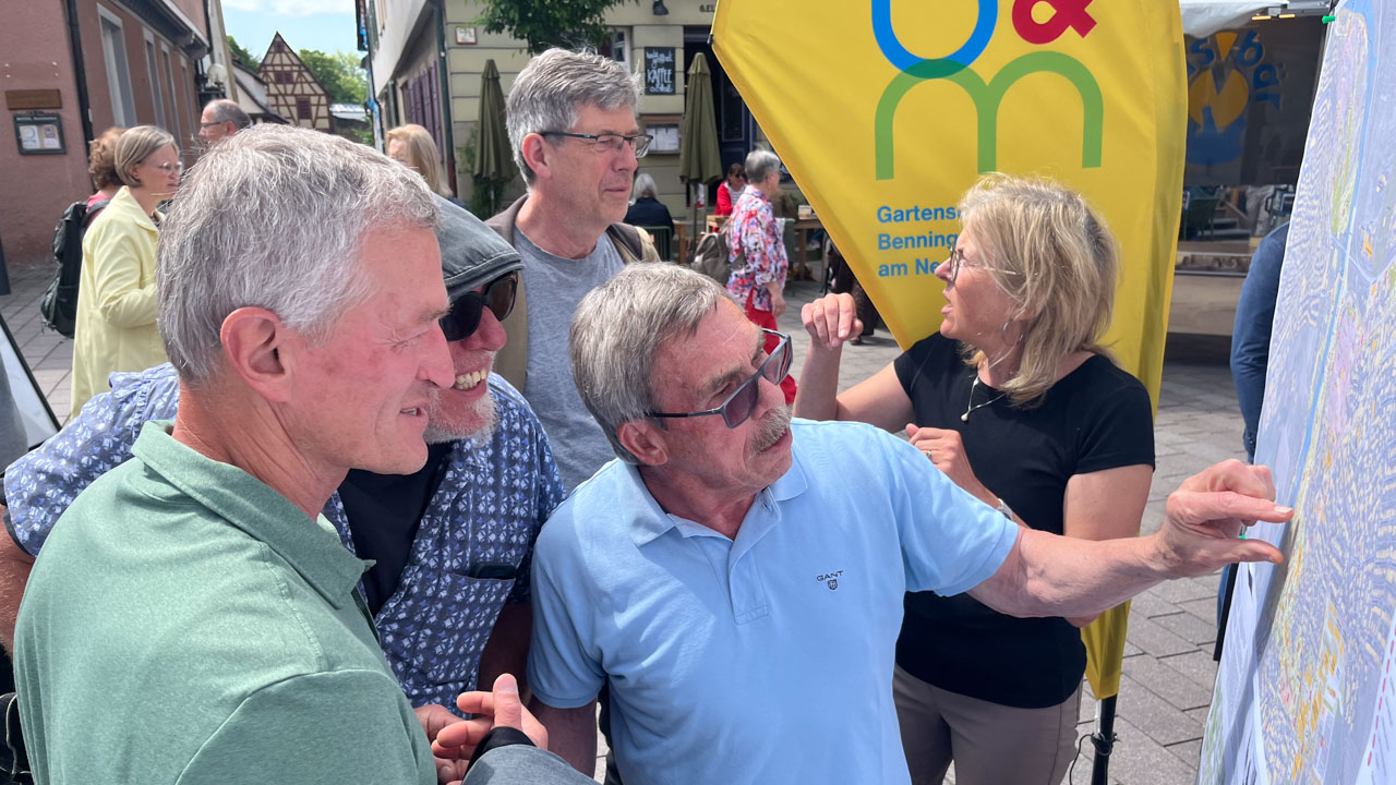 Freundeskreis Gartenschau · Tag der Städtebauförderung 2026 · Infostand zur Gartenschau Marbach-Benningen 2033