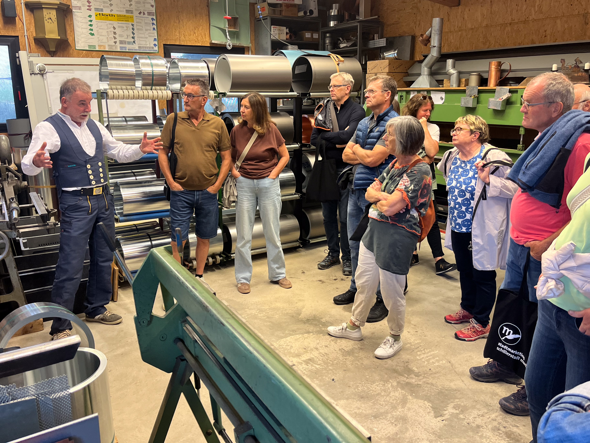 Stadtmarketing Schillerstadt Marbach · Citytour Sommer 2026 · Rikker (Flaschnerei) in Rielingshausen